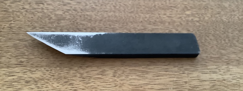 Winwo Custom Handmade Kiridashi Knife,Professional Razor Sharp Hand Forged  Japanese Stainless Steel Blade Hammered Pattern for Woodworking, Marking